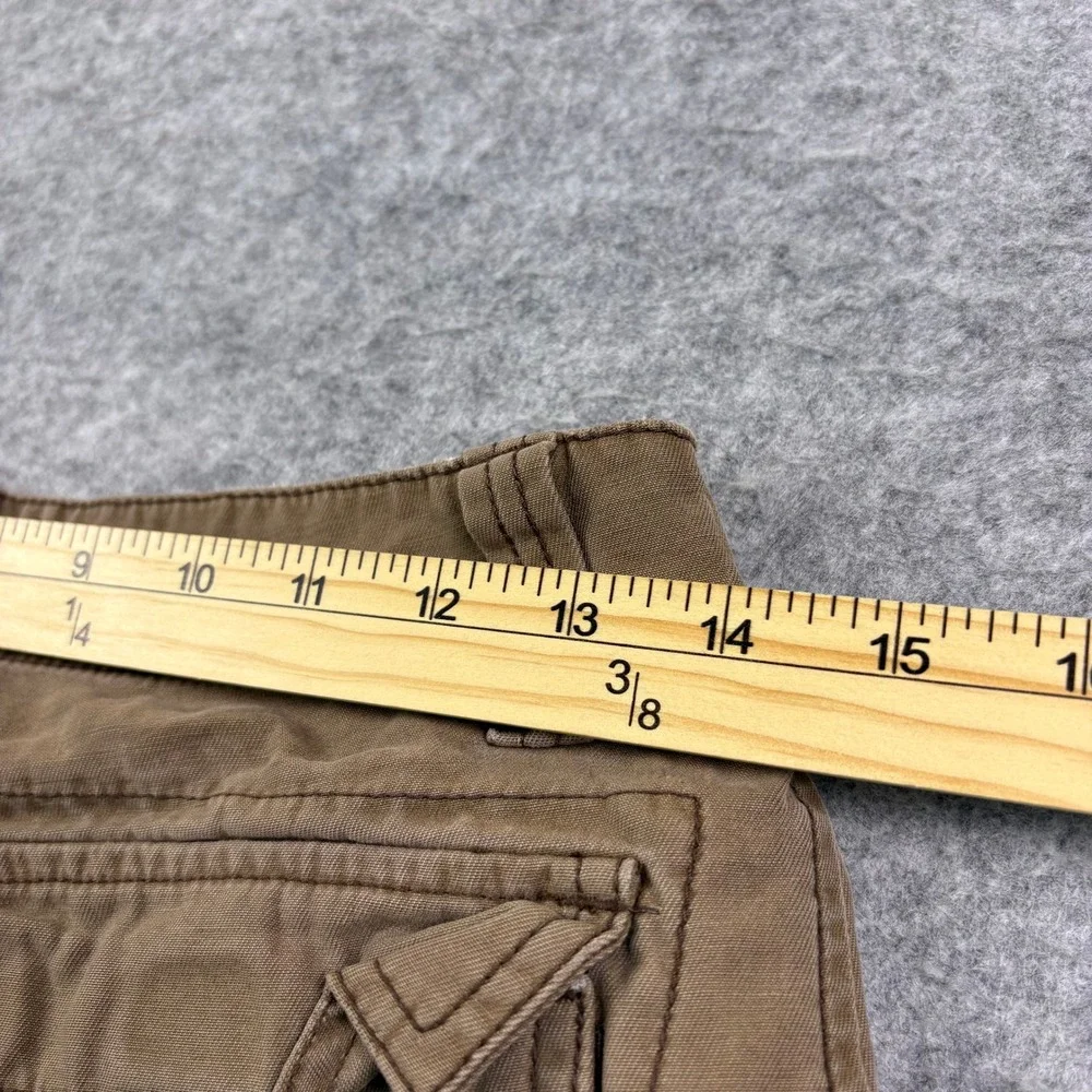 Old Navy Mens Brown Cotton Canvas Cargo Shorts Size 14 Regular Utility Outdoor